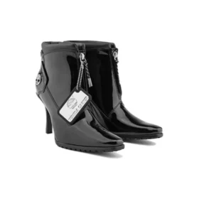 Timberland x Veneda Carter Zip Stiefel „Schwarzes Lackleder“