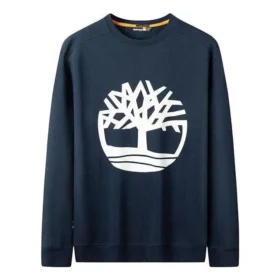 Tree Logo Langarm-T-Shirt „Navy“