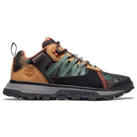 Treeland STR Sneaker „Schwarz mit grünen Riemen“