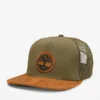 Trucker-Hut mit flacher Krempe aus Kunstwildleder Trucker-Hut mit flacher Krempe aus Kunstwildleder