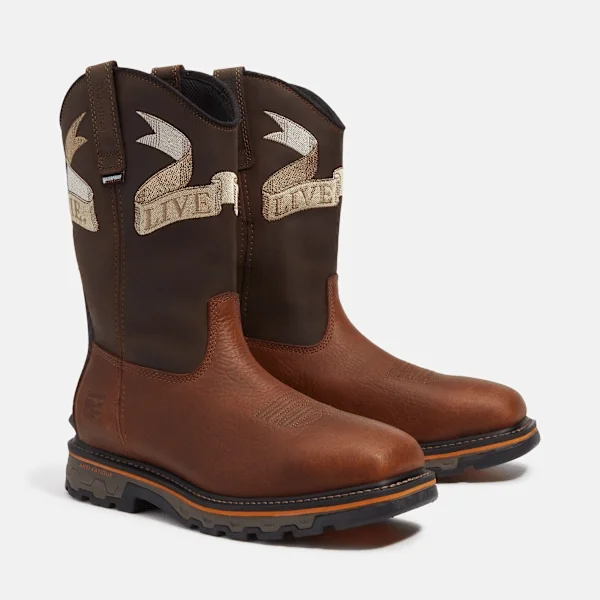 True Grit „Live Free or Die“ Wasserdichter Arbeitsstiefel für Herren mit weicher Zehenkappe True Grit „Live Free or Die“ Wasserdichter Arbeitsstiefel für Herren mit weicher Zehenkappe