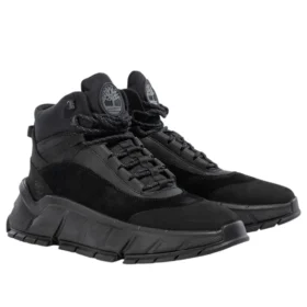 Turbo Low Wandersneaker „Schwarz Nubuck“