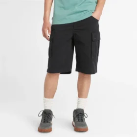 Twill-Cargo-Shorts „Schwarz“