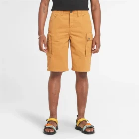 Twill-Cargo-Shorts „Tan“