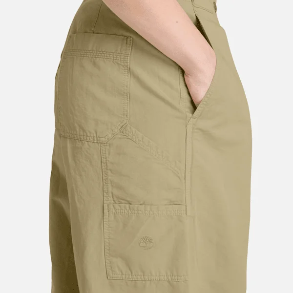 Utility-Hose aus Baumwoll-Leinen für Damen Utility-Hose aus Baumwoll-Leinen für Damen