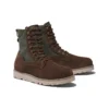 Vibram wasserdichte Stiefel aus Leder und Stoff „Dark Brown Suede“