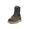Vibram wasserdichte Stiefel aus Leder und Stoff „Olive Green Suede“