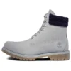 Wasserdicht 6-Zoll-Stiefel mit doppeltem Kragen „Grey Furry Blue“