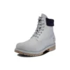Wasserdicht 6-Zoll-Stiefel mit doppeltem Kragen „Grey Furry Blue“