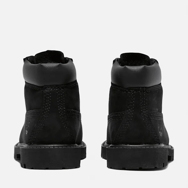Wasserdichte 6-Inch-Stiefel für Kleinkinder – Schwarzes Nubukleder Wasserdichte 6-Inch-Stiefel für Kleinkinder – Schwarzes Nubukleder