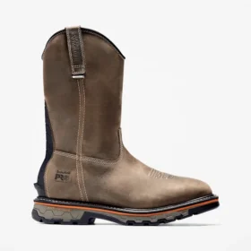 Wasserdichte True Grit-Arbeitsstiefel für Herren zum Hineinschlüpfen – Kaffee