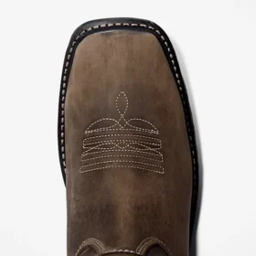 Wasserdichte True Grit-Arbeitsstiefel für Herren zum Hineinschlüpfen – Kaffee