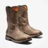 Wasserdichte True Grit-Arbeitsstiefel für Herren zum Hineinschlüpfen – Kaffee