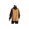 Windjacke mit durchgehendem Reißverschluss „Braun Schwarz“