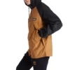 Windjacke mit durchgehendem Reißverschluss „Braun Schwarz“
