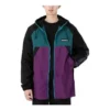 Windjacke mit durchgehendem Reißverschluss „Grün-Lila“